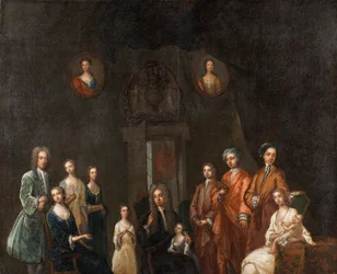 Porträt von Sir Francis Grant, Lord Cullen, und seiner Familie